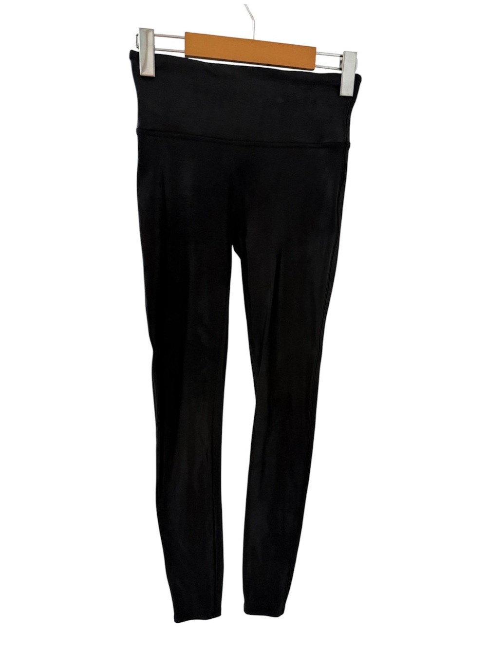 SPANX Black Wet Look Leggings